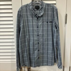 O’Neill Gray Plaid Button-Up Shirt